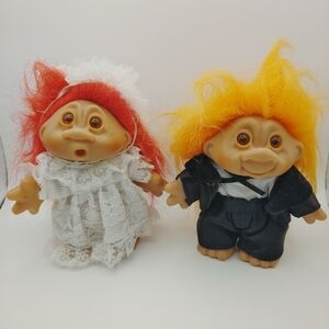 DAM Troll Doll Bride And Groom 2986